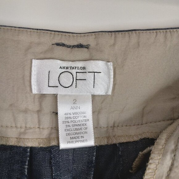 Ann Taylor LOFT Ann Fit Cuffed Capris Size 2 - Picture 6 of 10